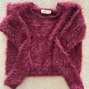 Hollister Women's Plush Maroon Sweater